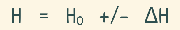 image : equation - height of sample